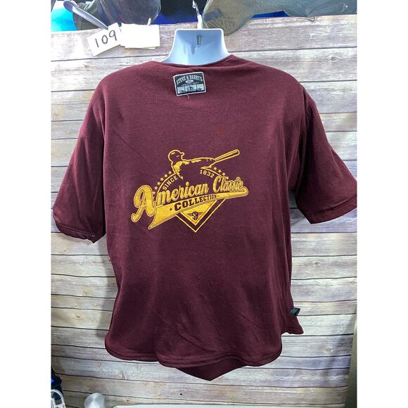 VTG Y2K Steve & Barrys PECKERS Button Up Sewn Baseball Jersey XXLFunny - Picture 8 of 11